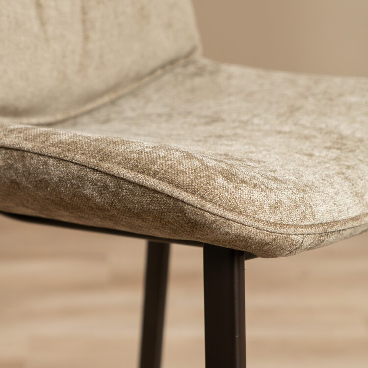 Barhocker Trevi Samt taupe 68 cm