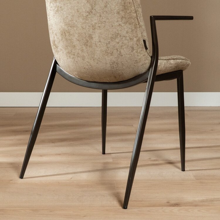 Esszimmerstuhl Trevi Samt taupe