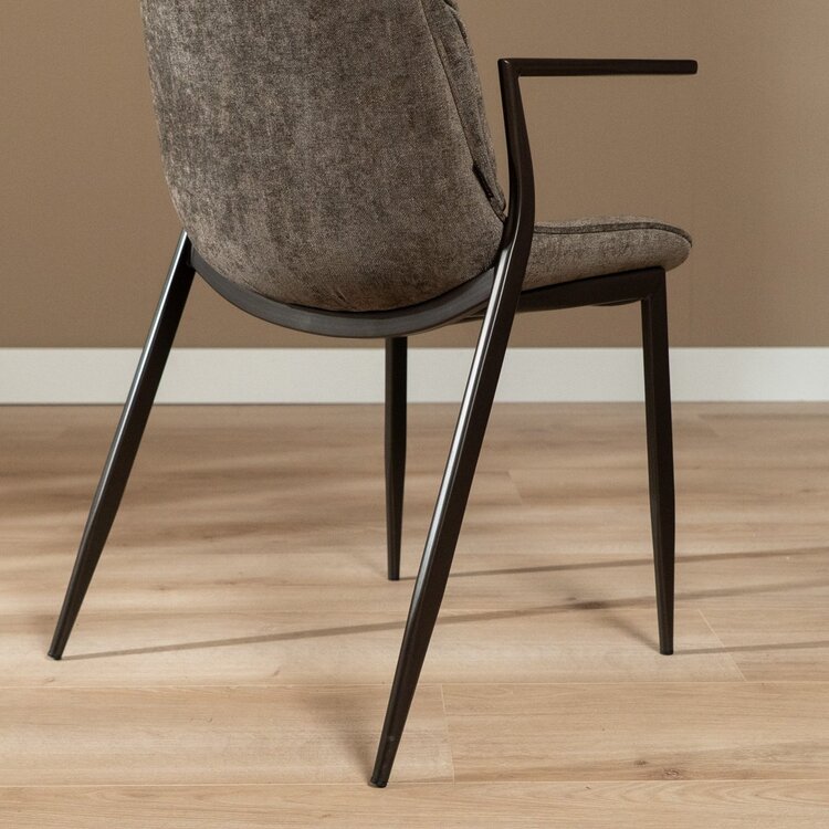 Esszimmerstuhl Trevi Samt braun