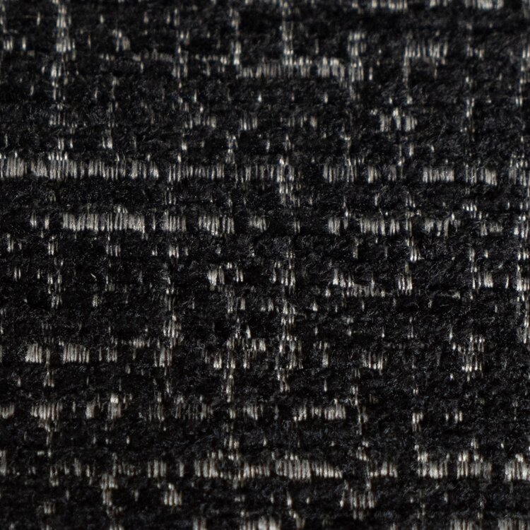 Sessel Fallon drehbar melierter Stoff schwarz