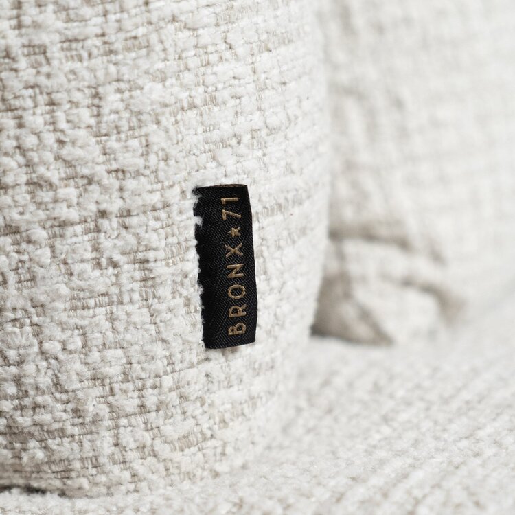 Sessel Fallon drehbar melierter Stoff beige