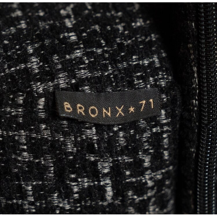 Sessel Gino drehbar melierter Stoff schwarz