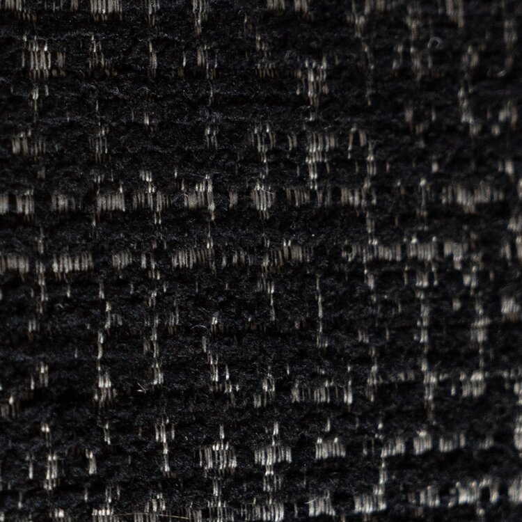 Sessel Gino drehbar melierter Stoff schwarz