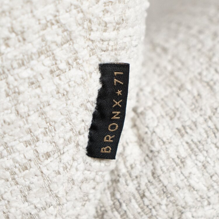 Sessel Moira drehbar melierter Stoff beige