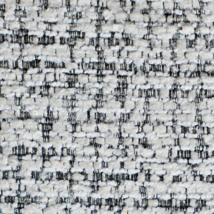 Sessel Gino drehbar melierter Stoff off white/schwarz