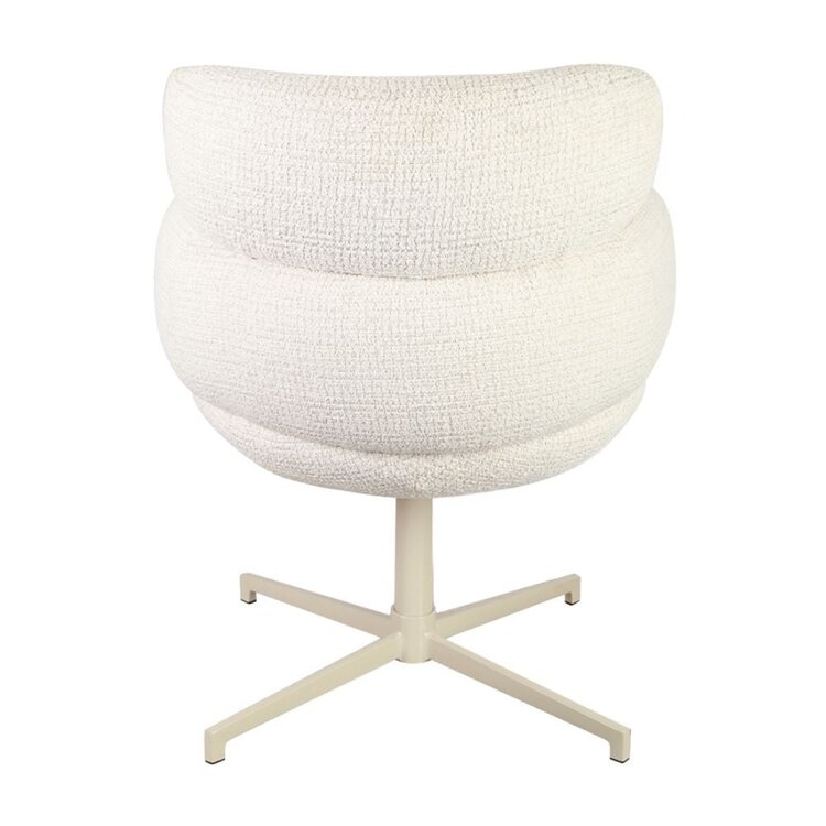 Esszimmerstuhl Coco drehbar Stoff meliert beige