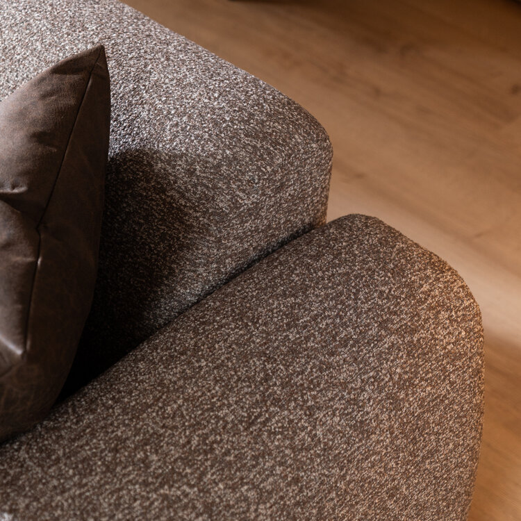 Sofa Maine 2,5 Sitzer Bouclé braun/grau