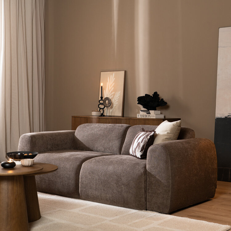 Sofa Maine 2,5-Sitzer Chenille braun