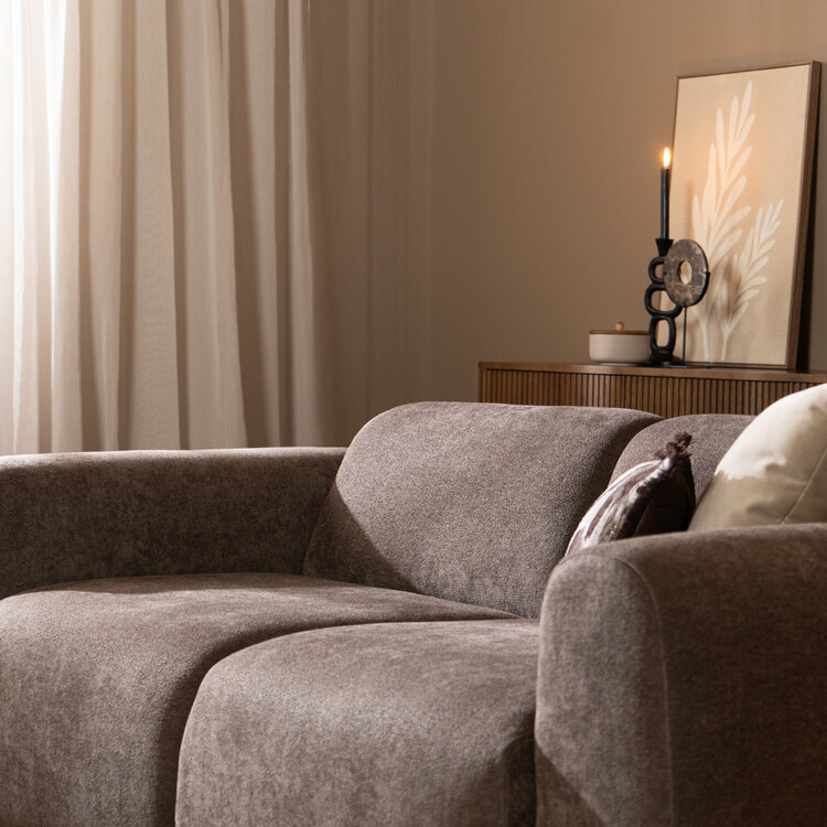 Sofa Maine 2,5-Sitzer Chenille braun