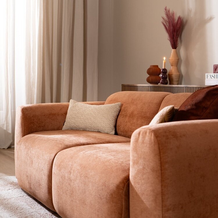 Sofa Maine 2,5 Sitzer Stoff terrakotta