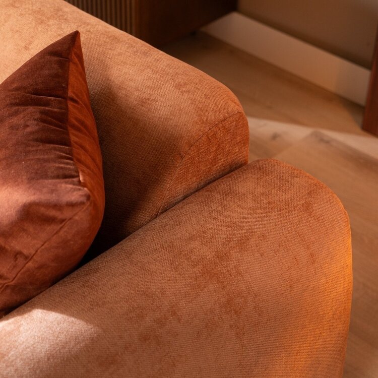 Sofa Maine 2,5 Sitzer Stoff terrakotta