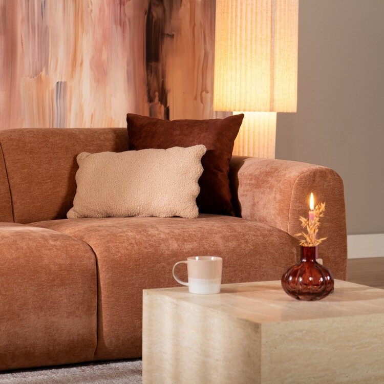 Sofa Maine 2,5 Sitzer Stoff terrakotta