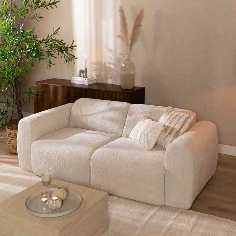 Sofa Maine 2,5-Sitzer Bouclé off white