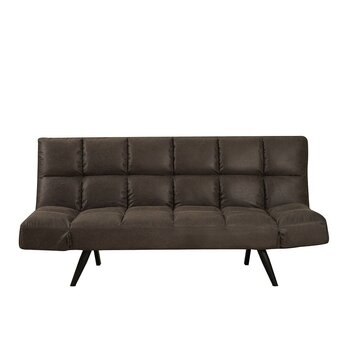 Schlafsofa 1,5-Sitzer Timo Eco-Leder anthrazit