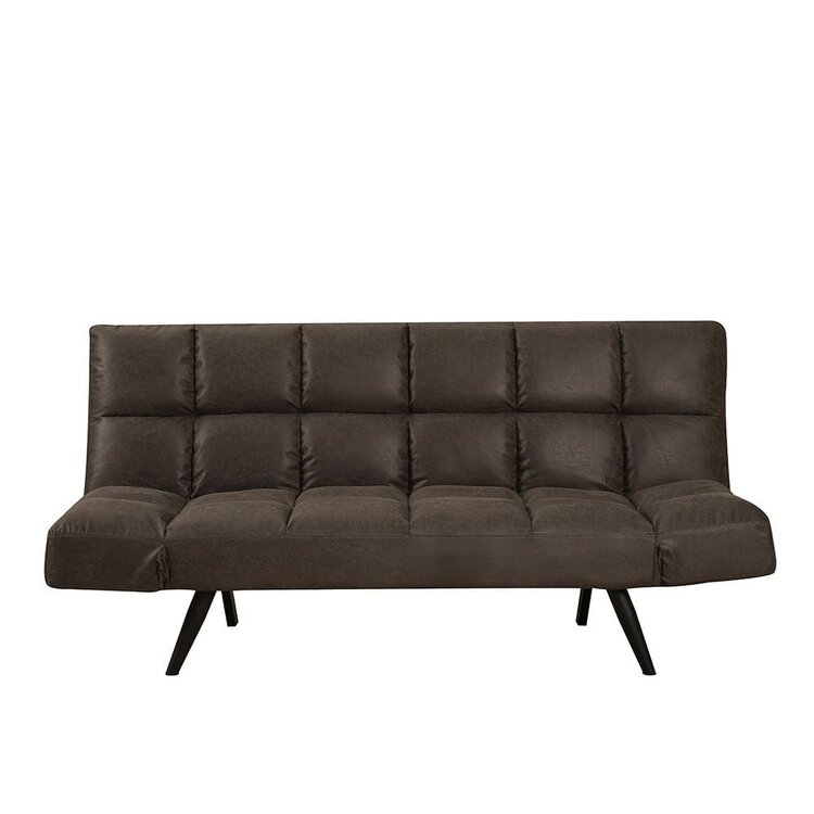 Schlafsofa 1,5-Sitzer Timo Eco-Leder anthrazit