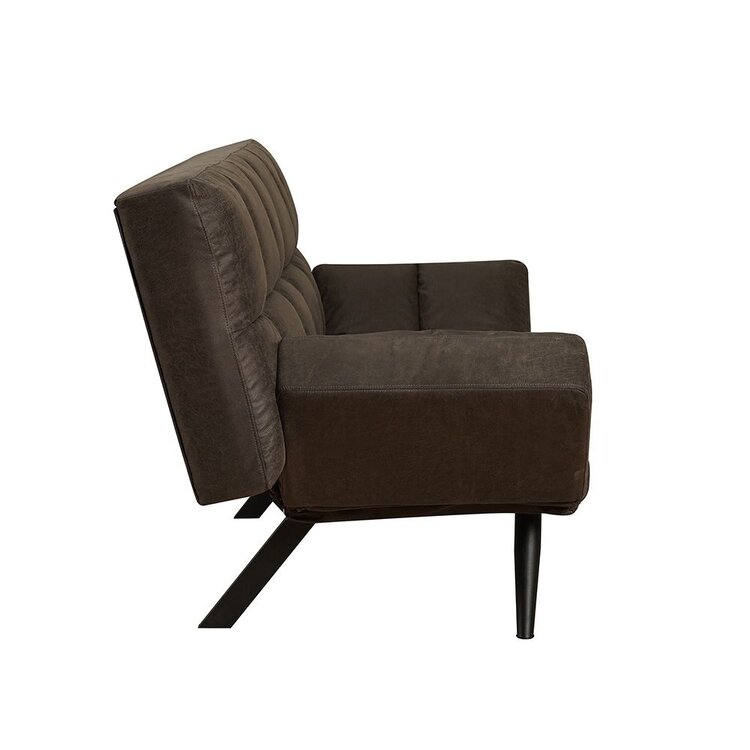 Schlafsofa 1,5-Sitzer Timo Eco-Leder anthrazit