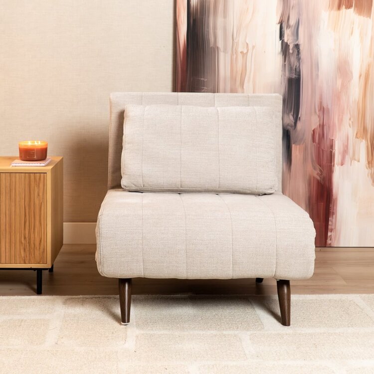 Schlafsessel Hanna recycelter Stoff beige