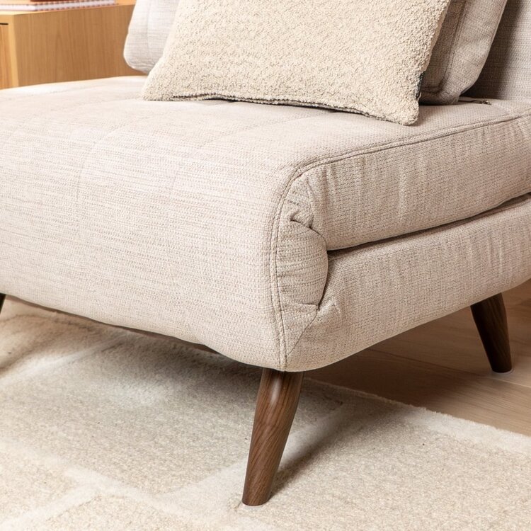 Schlafsessel Hanna recycelter Stoff beige