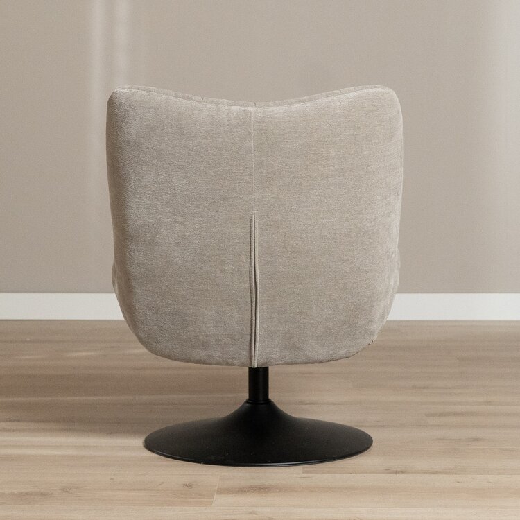 Sessel Lise drehbar Chenille taupe