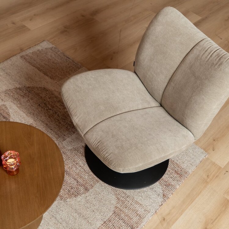 Sessel Lise drehbar Chenille taupe