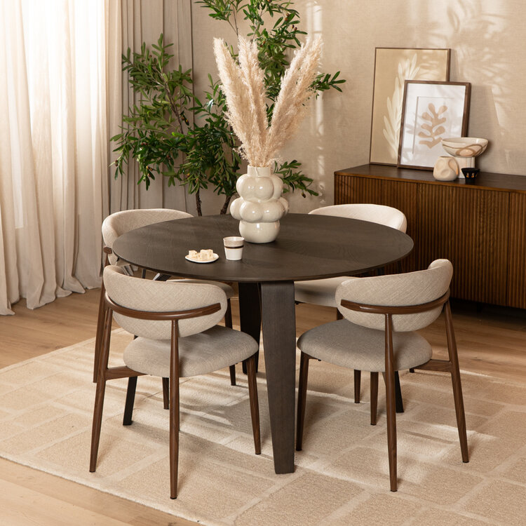 Esstisch Bowie rund Nussbaum Ø 120 cm