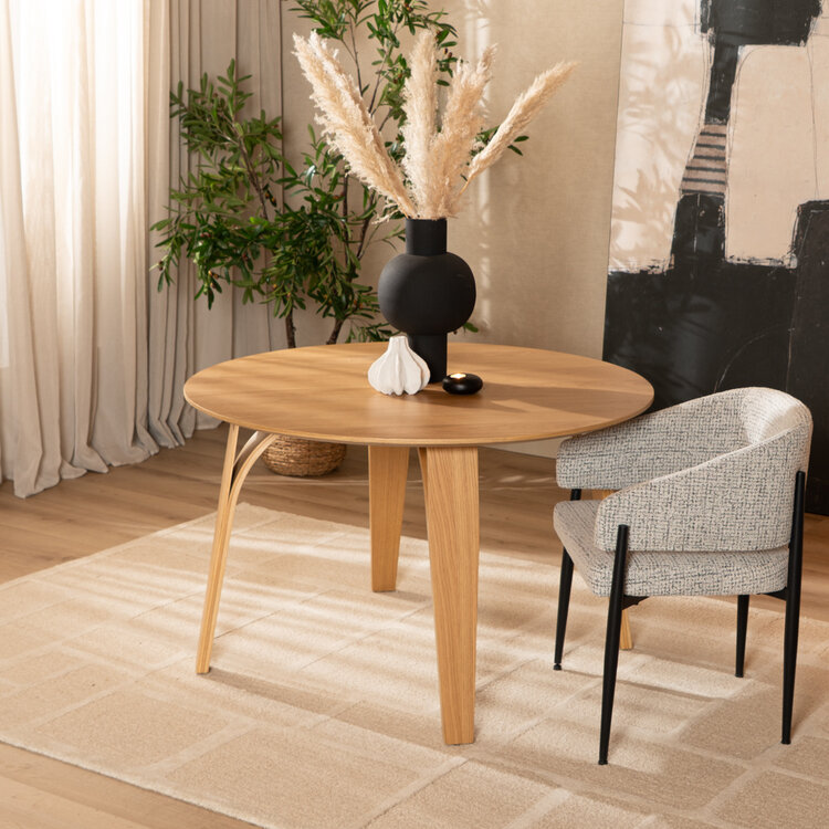 Esstisch Bowie rund Eiche Natur Ø 120 cm