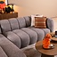 Ecksofa Luca Bouclé braun/grau links