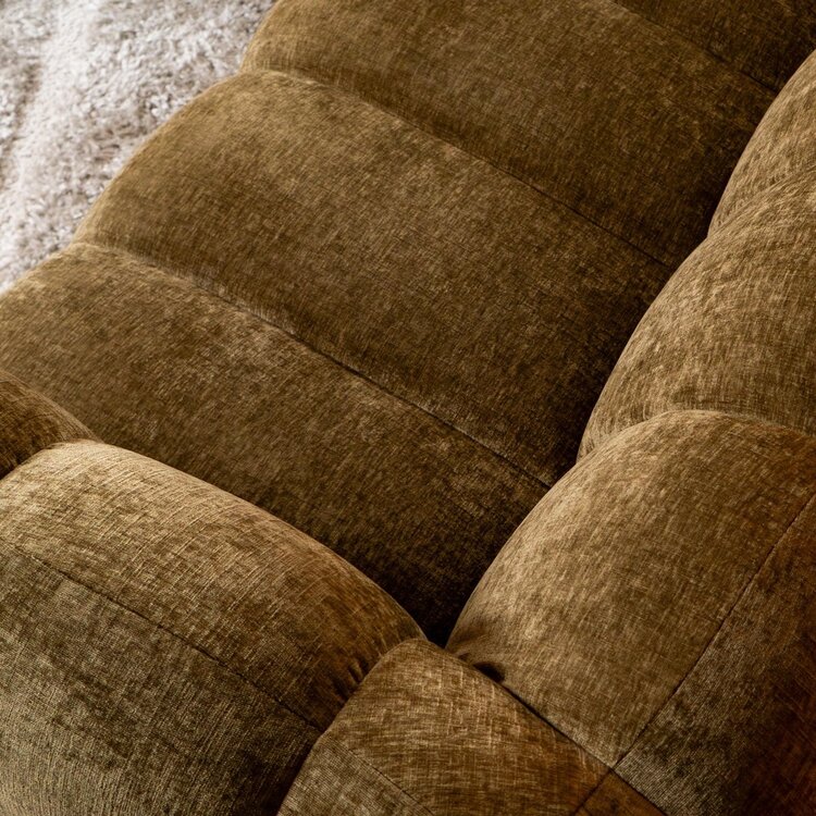 Ecksofa Luca Chenille olivgrün links