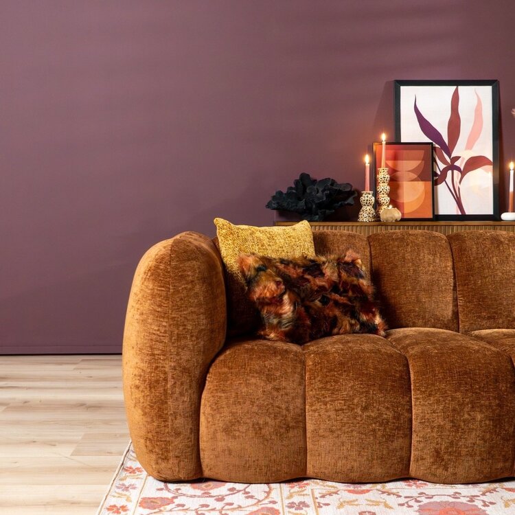 Ecksofa Luca Chenille kupfer rechts