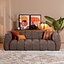 Chenille Sofa Luca 3-Sitzer braun