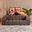Chenille Sofa Luca 3-Sitzer braun