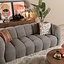 Bouclé Sofa Luca 3-Sitzer braun/grau