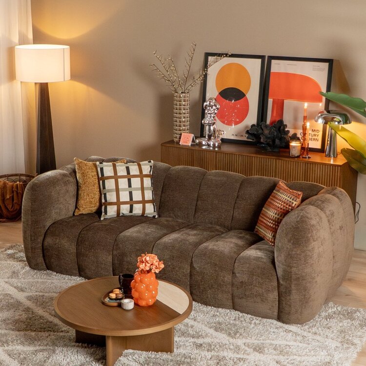 3-Sitzer Sofa Luca Chenille mocha