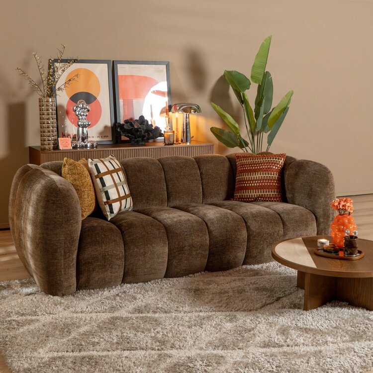 3-Sitzer Sofa Luca Chenille mocha