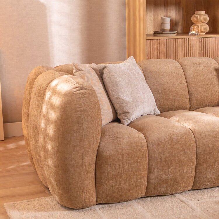 3-Sitzer Sofa Luca Chenille peach