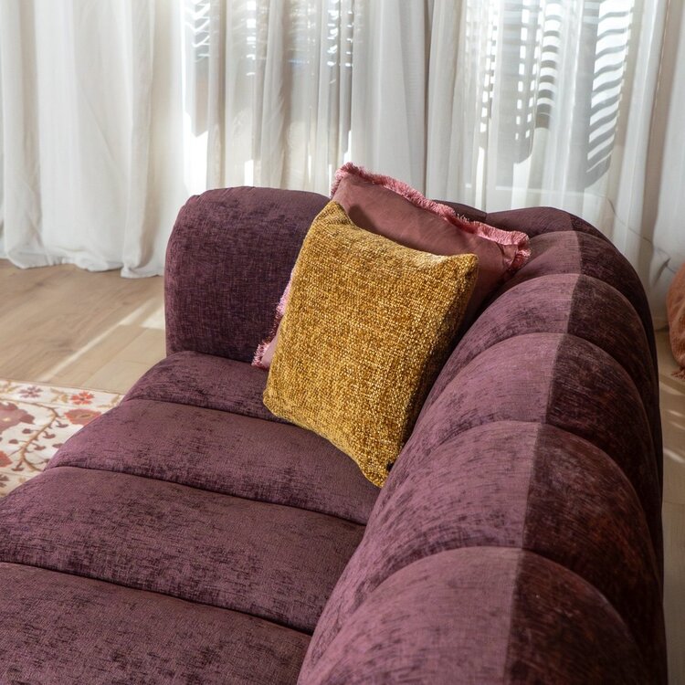 3-Sitzer Sofa Luca Chenille lila