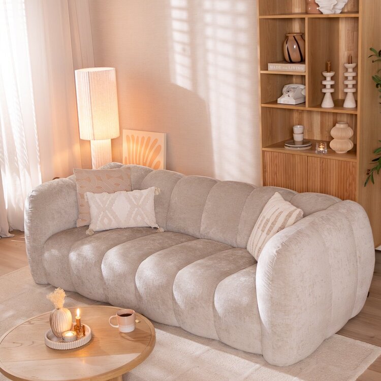 3-Sitzer Sofa Luca Chenille sand