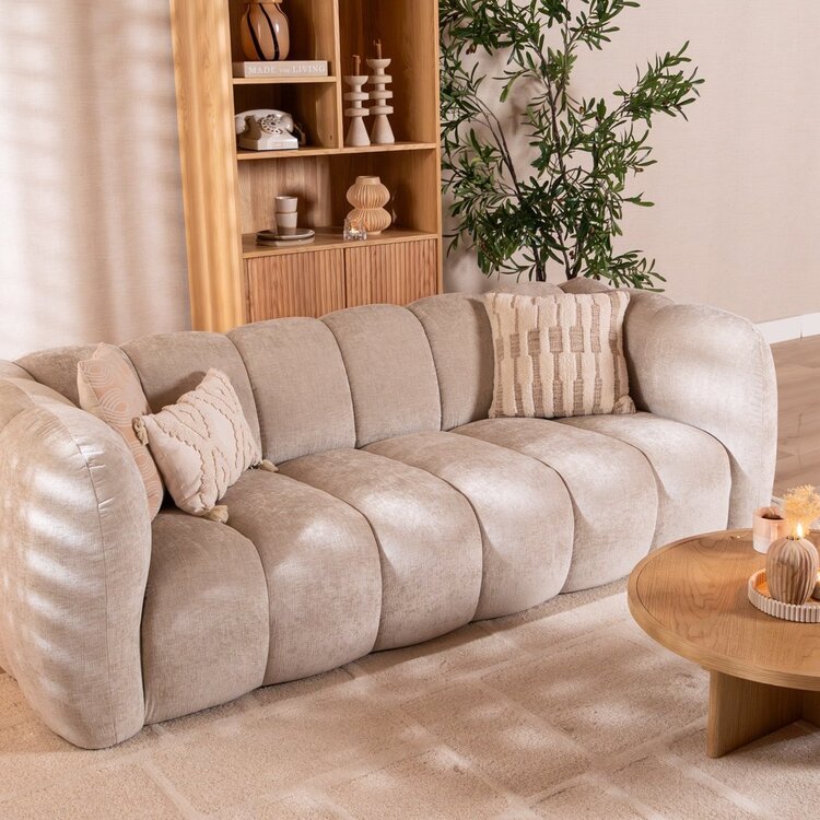 3-Sitzer Sofa Luca Chenille sand