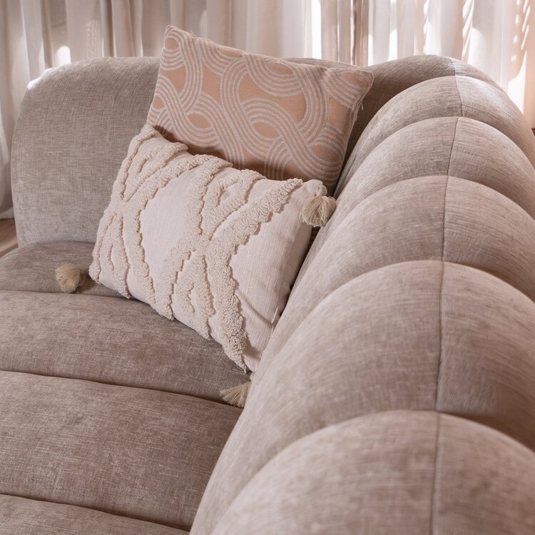 3-Sitzer Sofa Luca Chenille sand