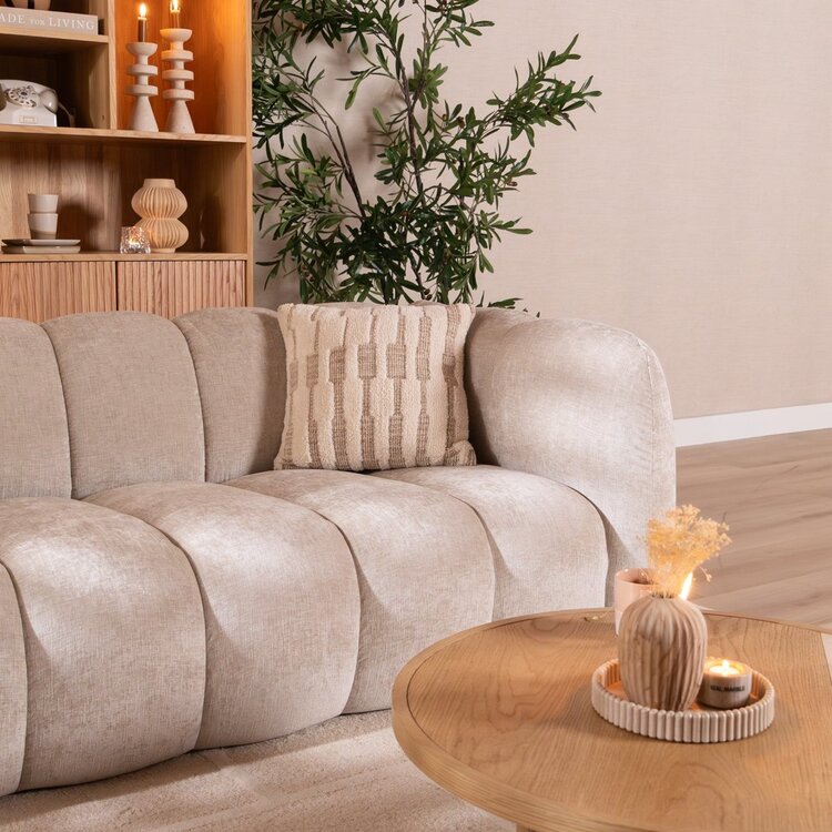 3-Sitzer Sofa Luca Chenille sand