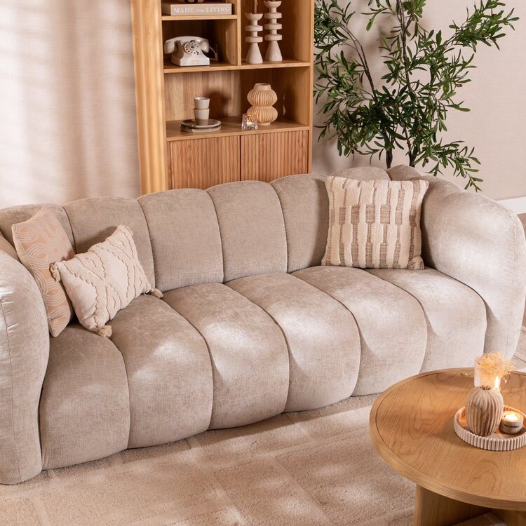 3-Sitzer Sofa Luca Chenille sand