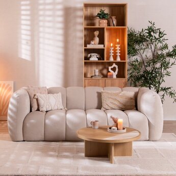 3-Sitzer Sofa Luca Chenille beige