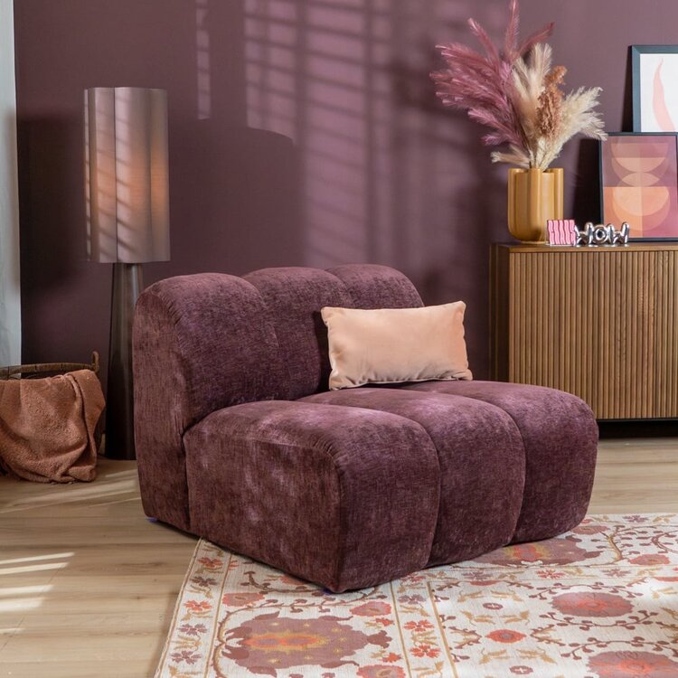 Sessel Luca Chenille lila