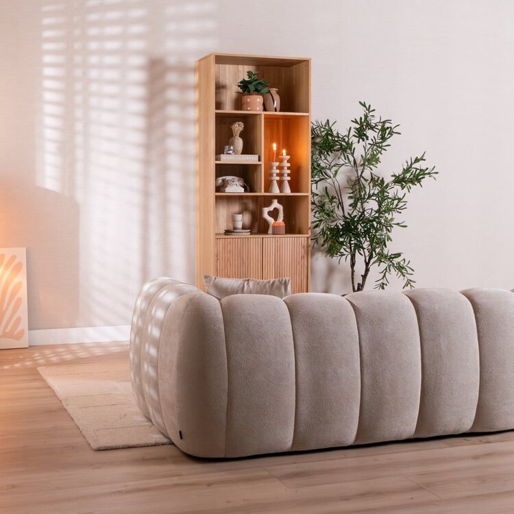 Ecksofa Luca Chenille beige links