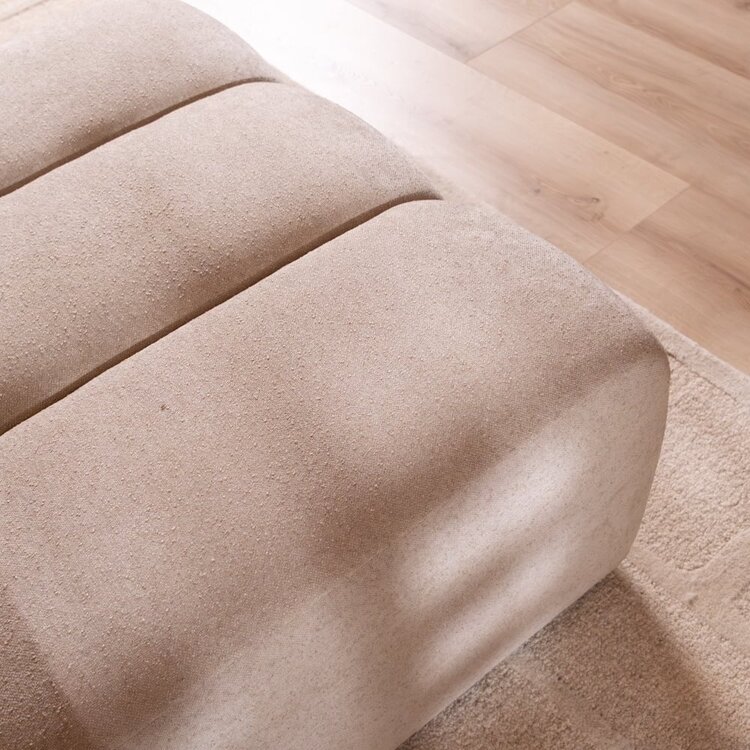 Hocker Luca Chenille beige