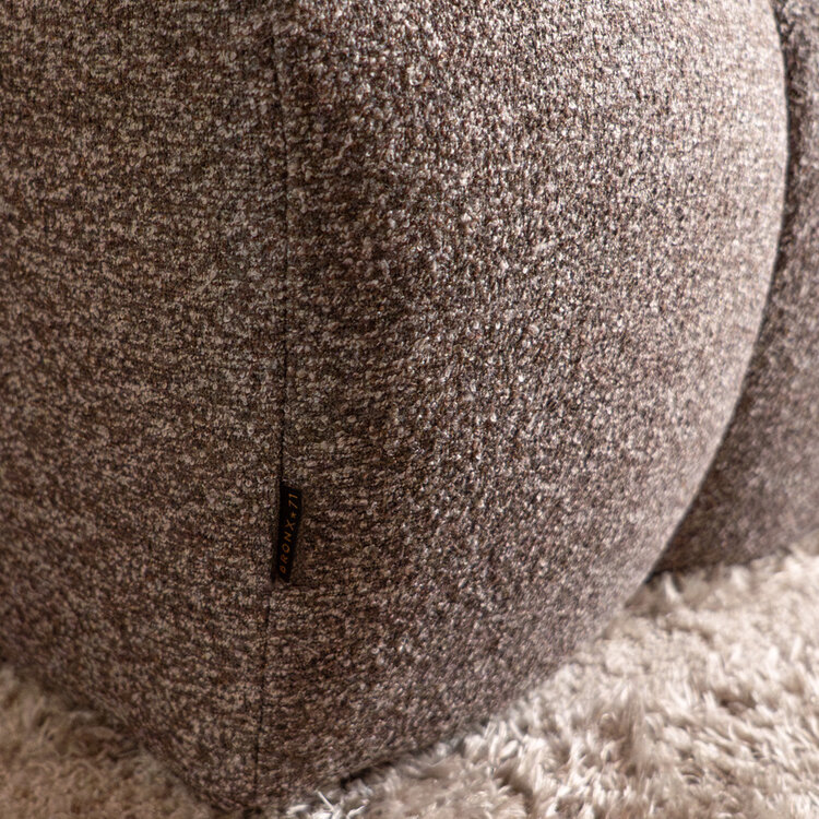 Hocker Luca Bouclé braun/grau