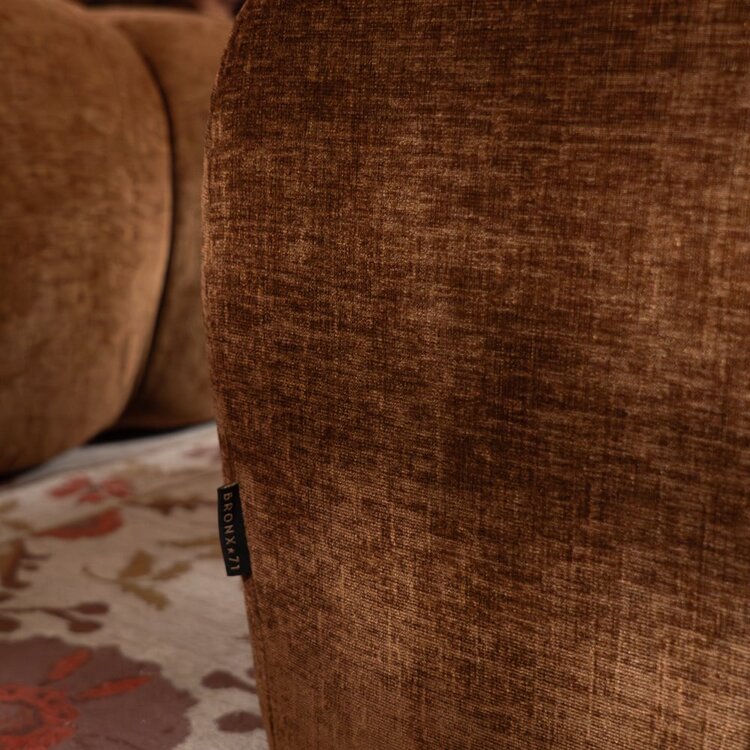 Hocker Luca Chenille kupfer