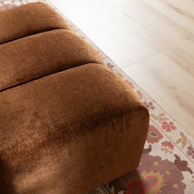 Hocker Luca Chenille kupfer