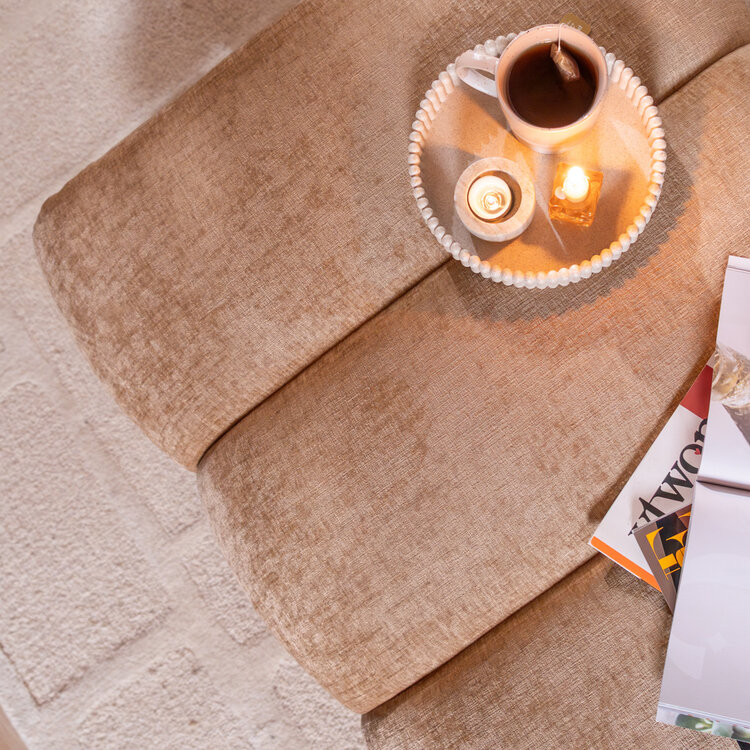 Hocker Luca Chenille peach