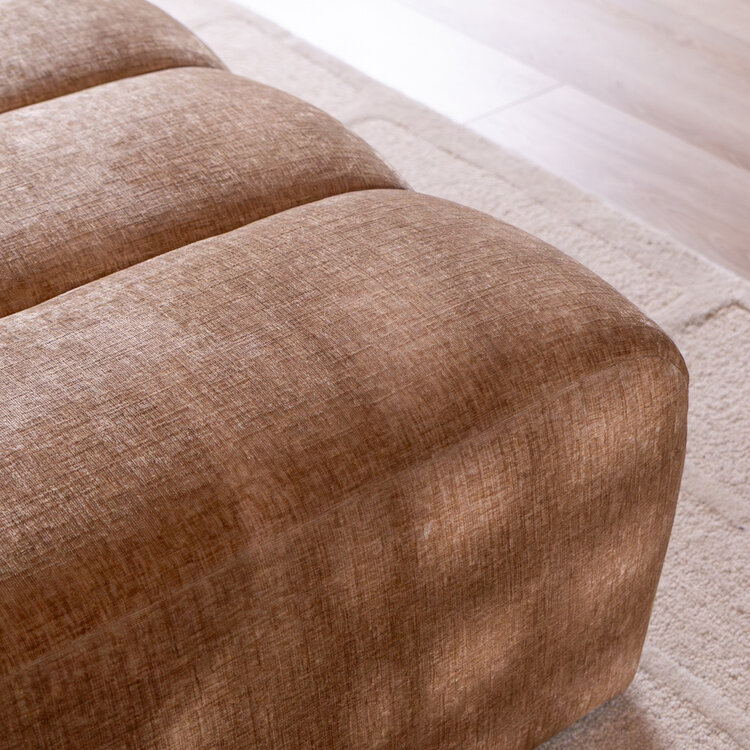 Hocker Luca Chenille peach